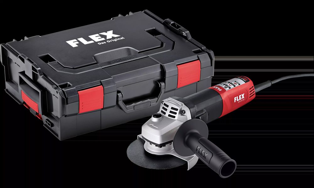 FLEX LE 9-11 125 L-BOXX | 900 Watt haakse slijper, universeel bruikbaar, 125 mm