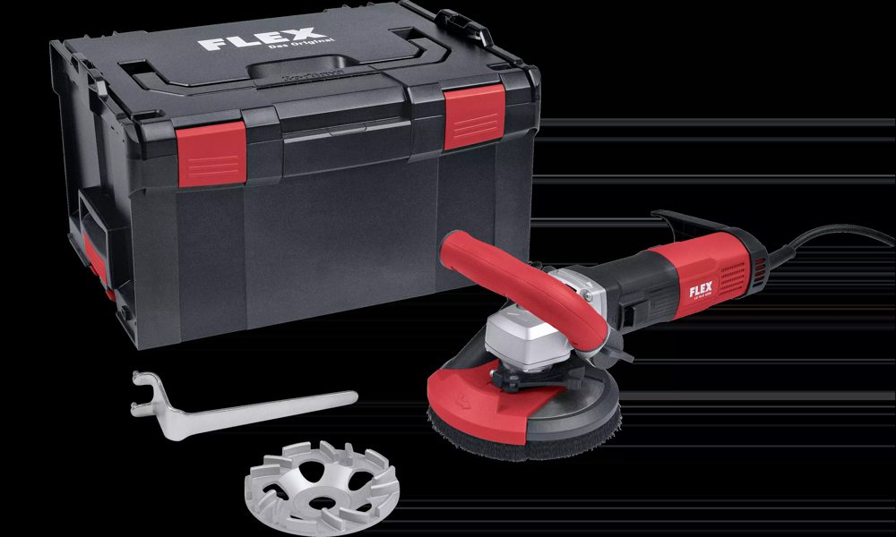 FLEX LD 16-8 125 R, Kit TH-Jet | Compacte betonschuurder voor naadloos, stofvrij schuren, 125 mm