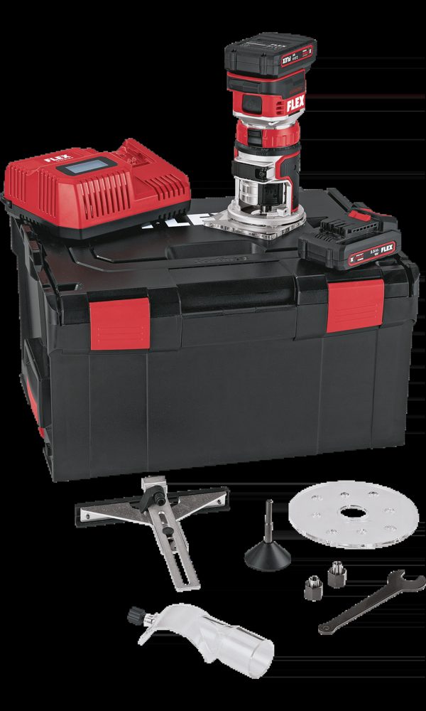 FLEX CER 18.0-EC/2.5 Set | Accu-kanten- en bovenfrees 18 V