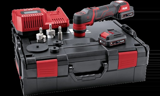 FLEX PXE 80 12-EC/2.5 SET | De slimme accu-polijstmachine 12 V, roterend en excentrisch vrijlopend