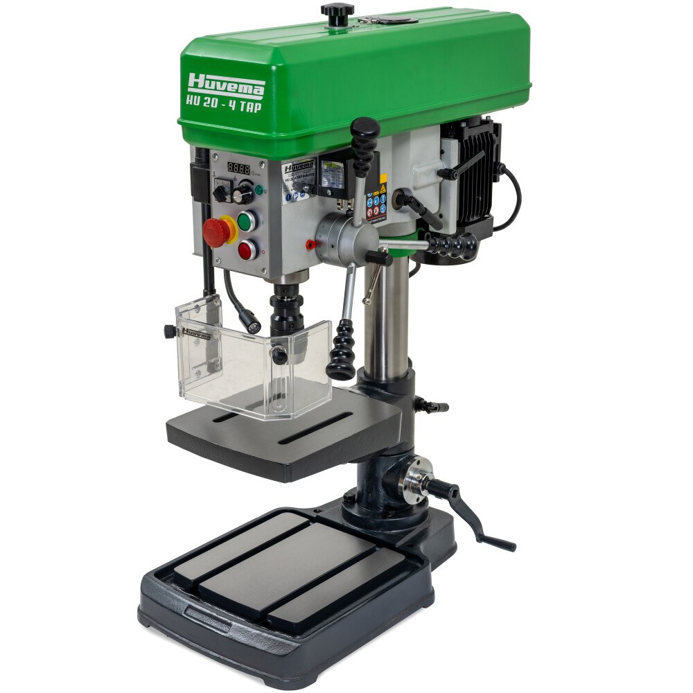 Huvema Industriele tafelboormachine met tapfunctie en variabel toerental – 20 mm – 400V | HU 20-4 TAP Industry