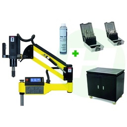 Huvema Elektrische taparm M3-M16 met touchscreen PLC-besturing - combi deal | PROMO Elektrische taparm M3-M16
