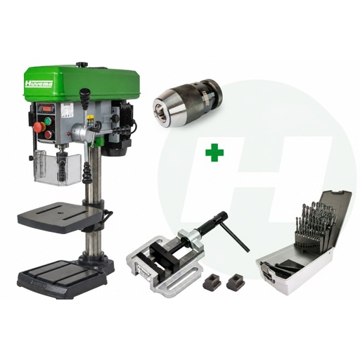 Huvema Industriële tafelboormachine - 16 mm - 400V - combi deal | PROMO HU 16 N Industry