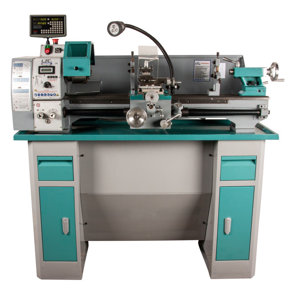 Huvema Draaibank 250x750 mm zonder onderstel met variabel toerental en digitale uitlezing | LTC DR 750I Vario-2 DRO