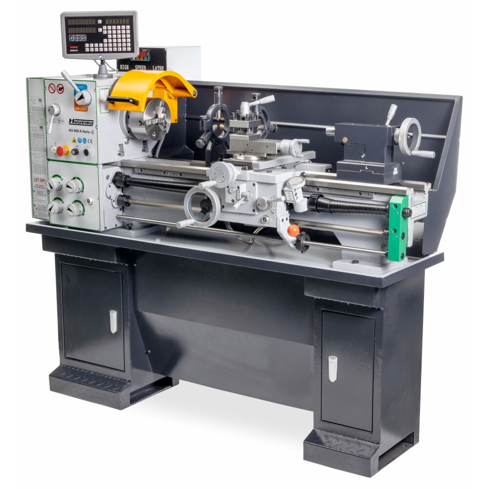 Huvema Draaibank 300x910 mm met variabel toerental en digitale uitlezing | HU 900 Vario-2 DRO