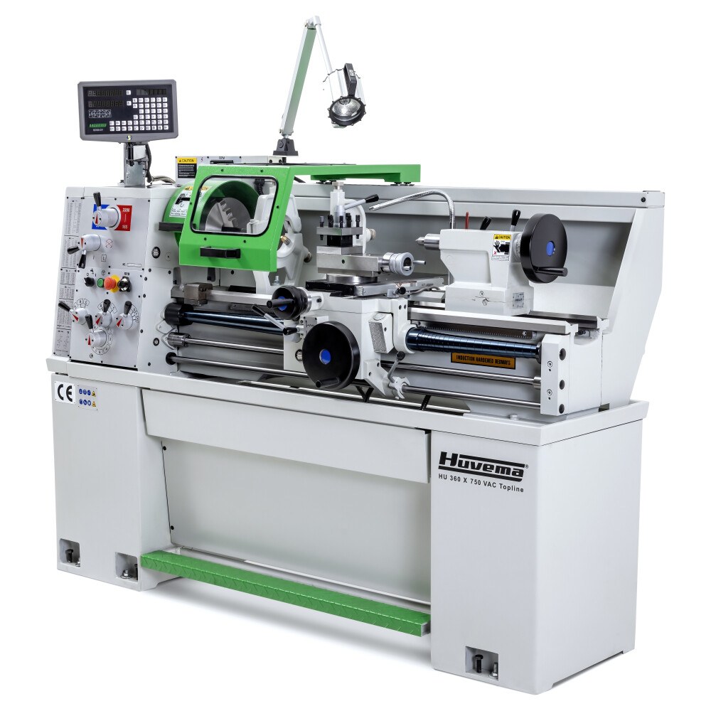 Huvema Draaibank 360x750 mm met variabel toerental | HU 360x750-4 VAC Topline DRO