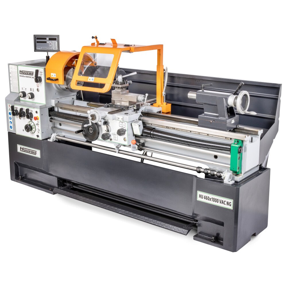 Huvema Draaibank 460x1000 mm met digitale uitlezing en variabel toerental | HU 460x1000-4 VAC NG DRO