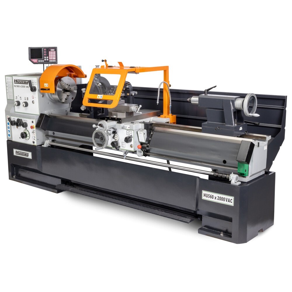 Huvema Draaibank 560x2000 mm met digitale uitlezing en variabel toerental | HU 560x2000-4 VAC NG DRO