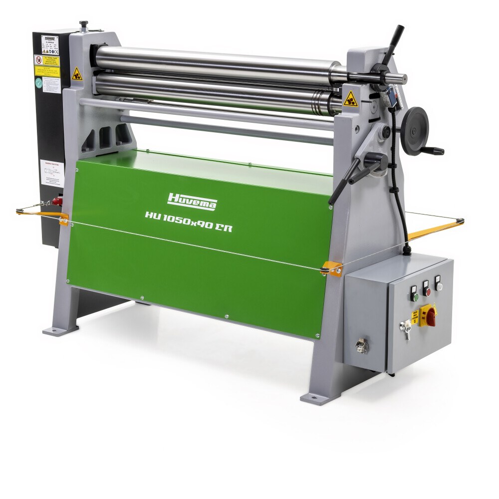 Huvema Elektrische plaatwals 1050 x 3 mm 3 rollen | HU 1050 x 90 ER