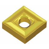 TaeguTec Negative 80° Rhombic inserts for medium rough machining of steels and cast irons with strong rake geometry | CNMG 120404 K10