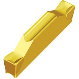 TaeguTec Double-ended inserts with C-Type chip breaker for Parting & Grooving of hard materials & tough applications in medium-to-high feed of steel, alloy steel & stainless steel | TDC 2 TT9080