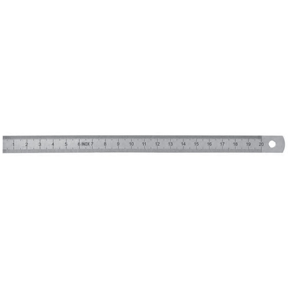 Huvema 300x30x1 , RVS dubbelzijdig | RVS Meetlineaal 300mm