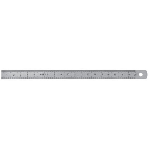 Huvema 300x30x1 , RVS dubbelzijdig | RVS Meetlineaal 300mm
