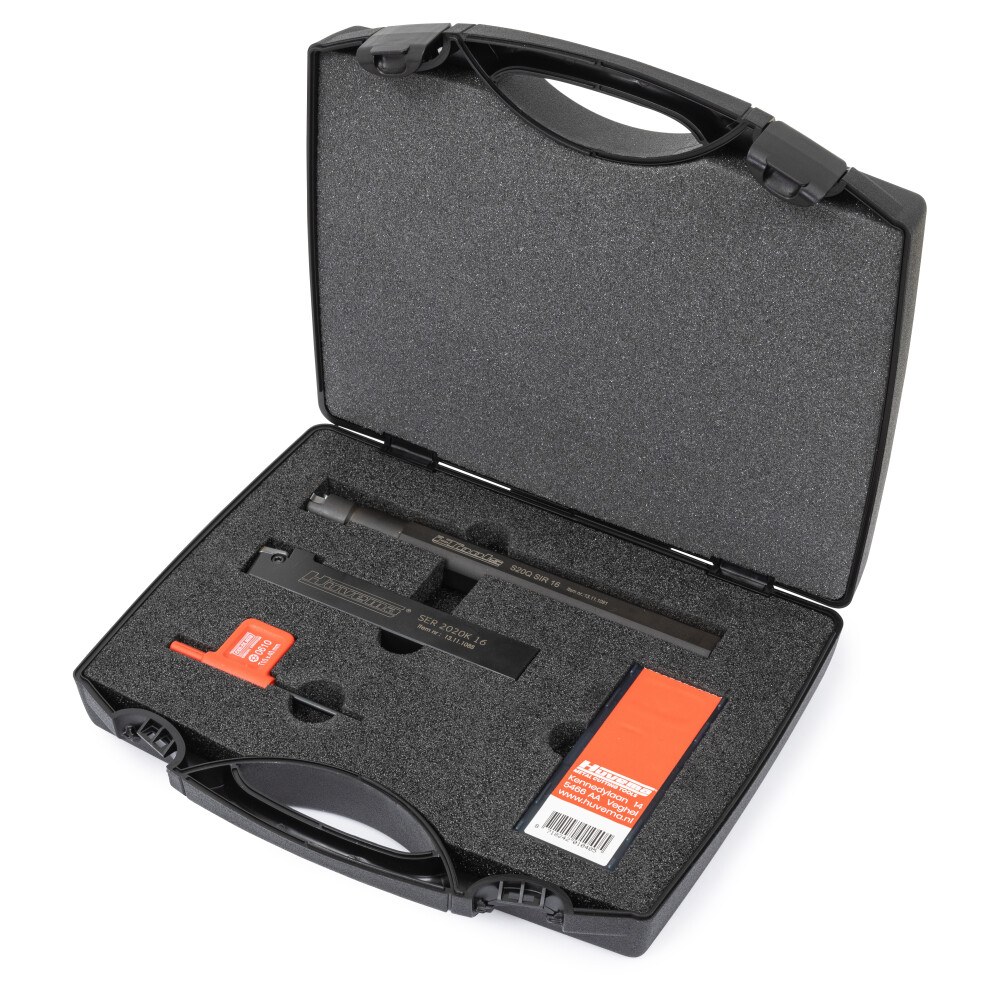 Huvema Draadsnijbeitel set met draadsnijplaten 16IR en 16ER | PROMO SET THREADING