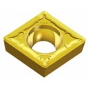 TaeguTec Positive 80° Rhombic inserts for finish to medium light applications of steels & stainless steels with 7° clearance angle & excellent chip control | CCMT 09T304 FG TT9225