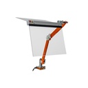 TECNOPIU Beschermkap met dubbele arm (L+L) en schild L 400 H 350 mm. - met veiligheidsmicroschakelaar | PTO 10/435