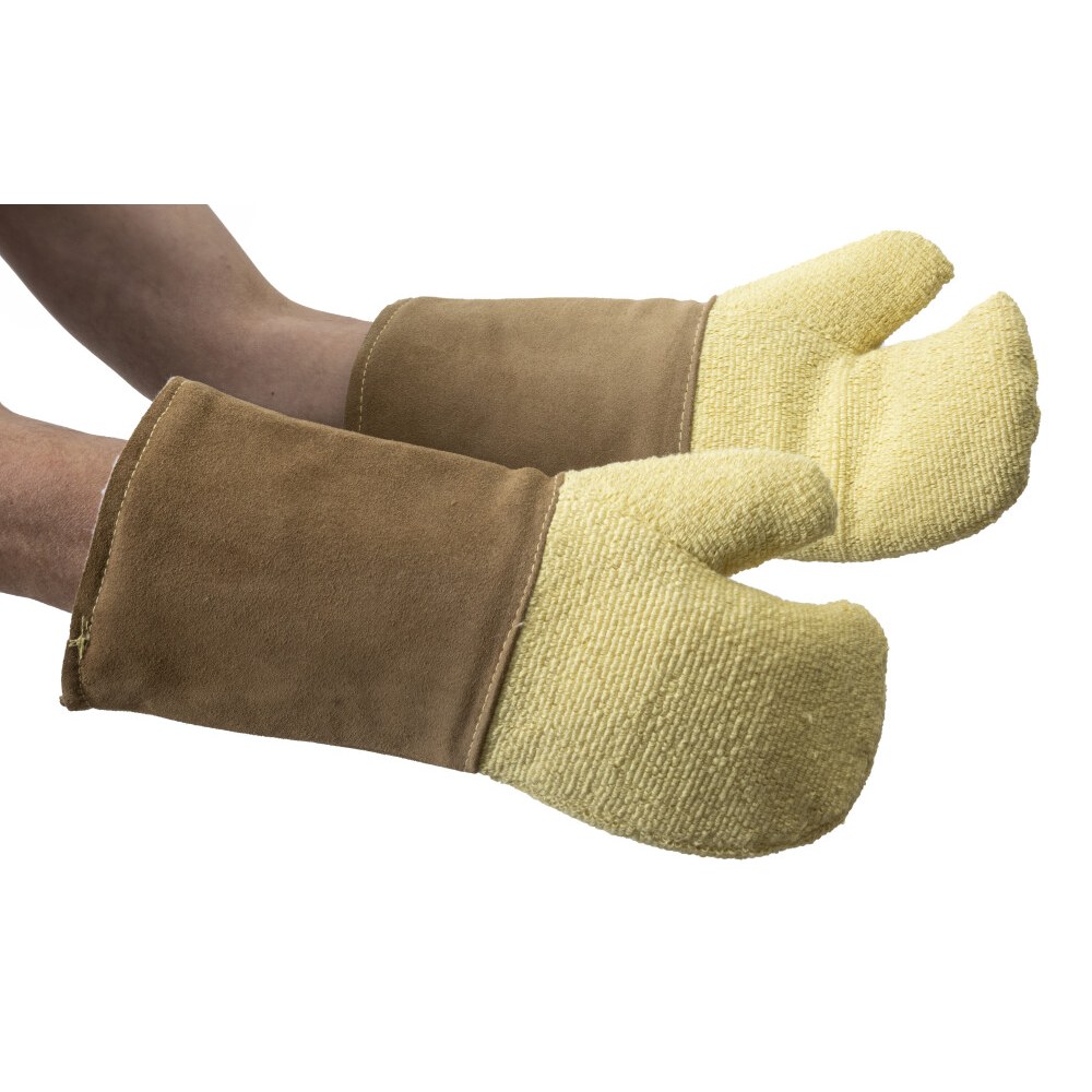 TCE Hittebestendige wanten, Kevlar® met rundsplitleren manchet | HU WH-03