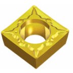 Huvema Positive Square inserts for finish to medium light applications of steels & stainless steels with 7° clearance angle & excellent chip control | SCMT 09T304 FG TT9225