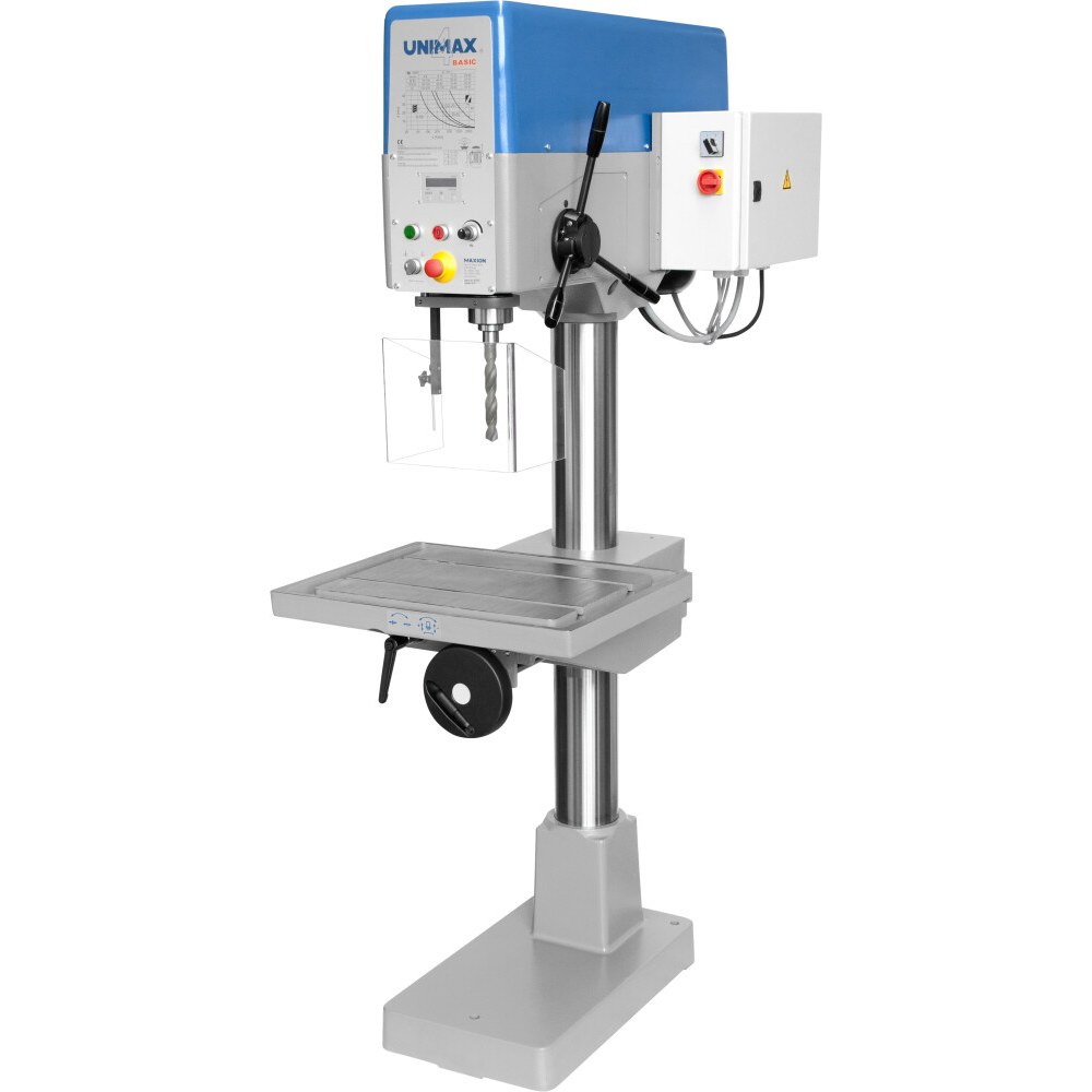 MAXION Industriële kolomboormachine met links/rechts en grote tafel - 40 mm - 400V | UNIMAX 4 Basic+