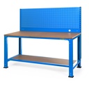 Huvema Werktafel 170 x 70 cm met gereedschapswand én MDF werkblad | BL 2SH 1700x700x1500 WB
