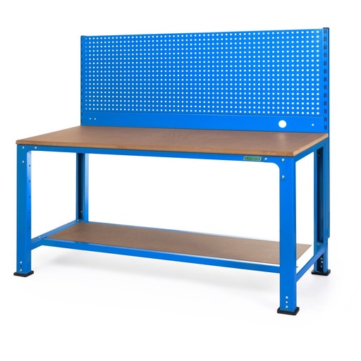 Huvema Werktafel 170 x 70 cm met gereedschapswand én MDF werkblad | BL 2SH 1700x700x1500 WB