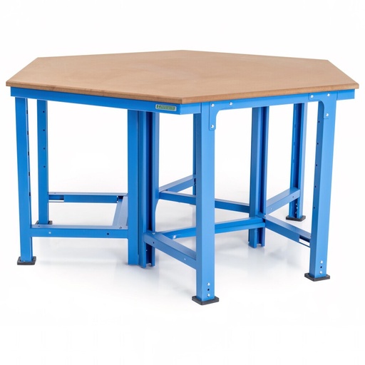 Huvema Zeshoekige werktafel met MDF werkblad | BL 1830x1585x900 WB