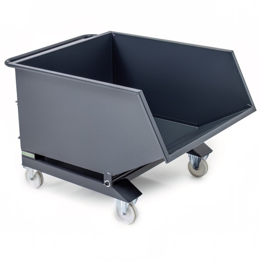 Huvema Verrijdbare kiepcontainer - spanenbak - 380 liter | BL 1000x900x730 TR G