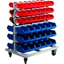Huvema Verrijdbare bakkenstelling met 78 magazijnbakken | BL 600x1000x1160 TR