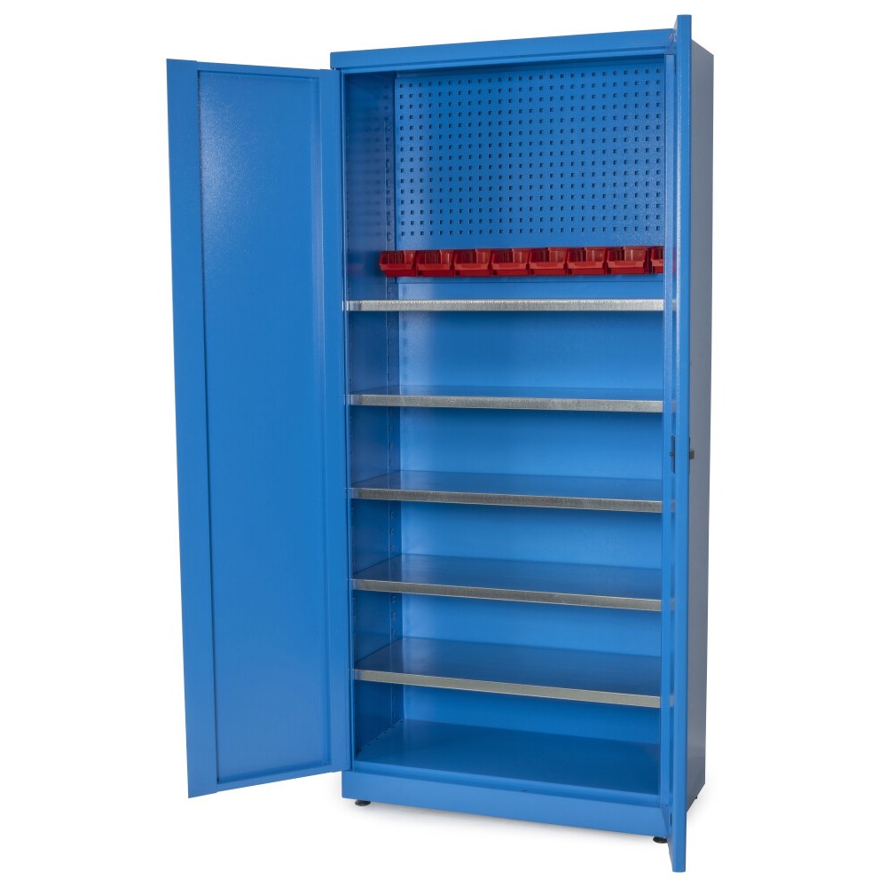 Huvema Materiaalkast met 5 legborden en bakjes | BL 5D 920x450x2000 8B