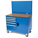 Huvema Mobiele werkbank met gereedschapswand | BL 5D 1120x570x755+160+550 WB