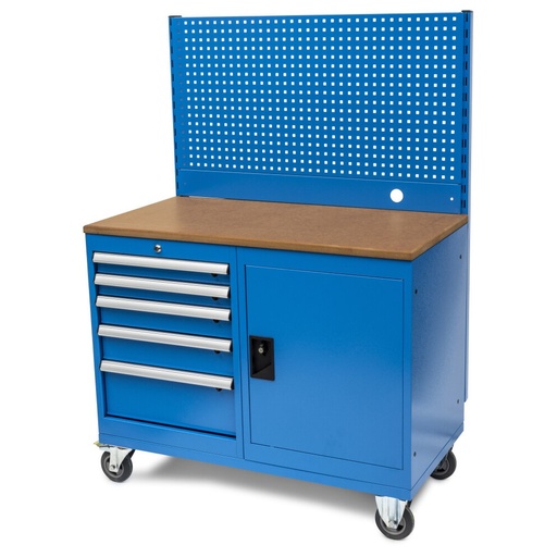Huvema Mobiele werkbank met gereedschapswand | BL 5D 1120x570x755+160+550 WB