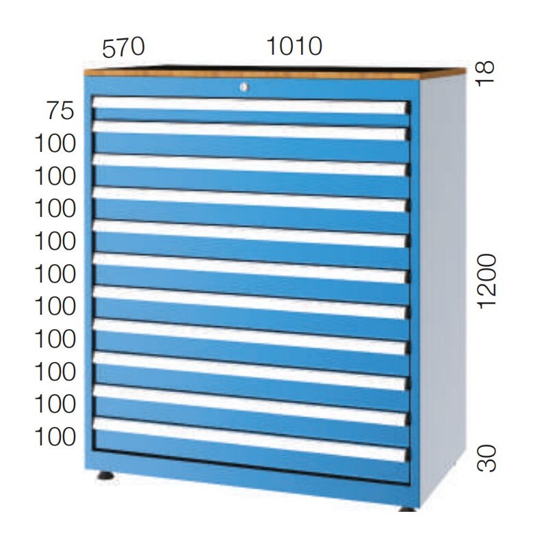 Huvema 11 Laden Gereedschapskast | BL 11D 1010x570x1200 C