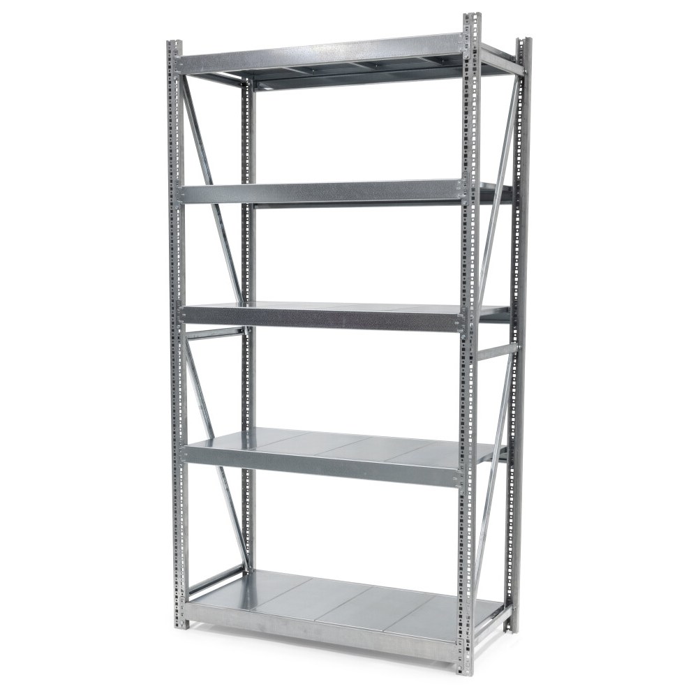 Huvema Industriële legbordstelling basis element | BL 5SH 1000x500x2000 LBSB