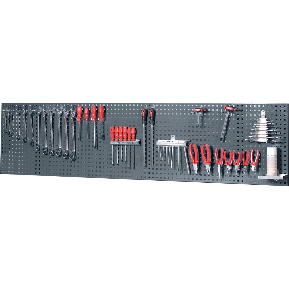 Huvema Gereedschapswand 218 x 55 cm met 75 delig hakenset | K3035+K300-75 G