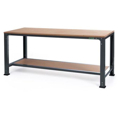 Huvema Werktafel 200 x 70 cm met MDF werkblad | BL 2SH 2000x700x850 WB G