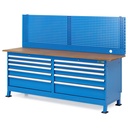 Huvema Werkbank 220 x 60 cm met MDF werkblad | BL 10D 2200x600x1500 WB