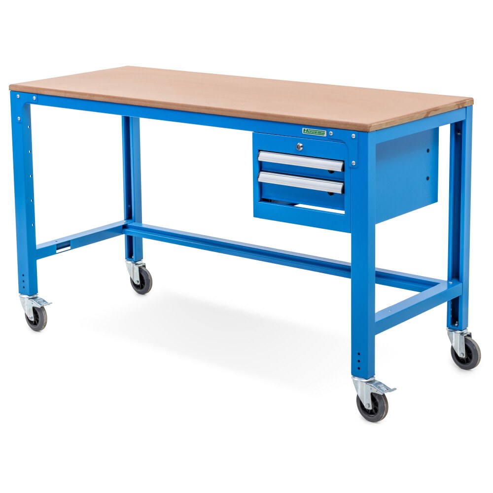 Huvema Verrijdbare werktafel 170 x 70 cm met MDF werkblad | BL 2D, 1700x700x850 WB W