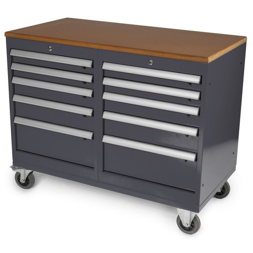 Huvema Verrijdbare werkbank met 10 laden | BL 10D 1120x570x920 MWB G