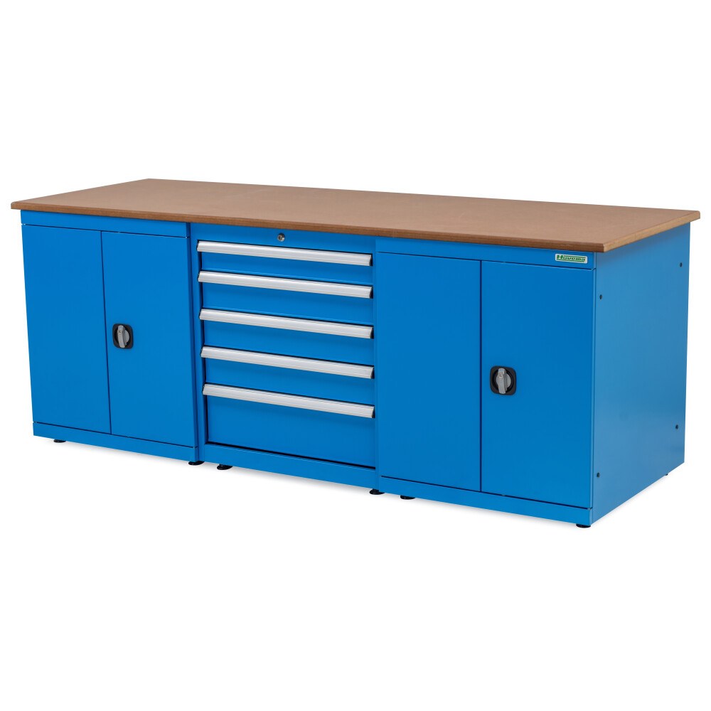 Huvema Werkbank Met 5 Laden, 2 Kasten | BL 5D 2200x750x850 WB
