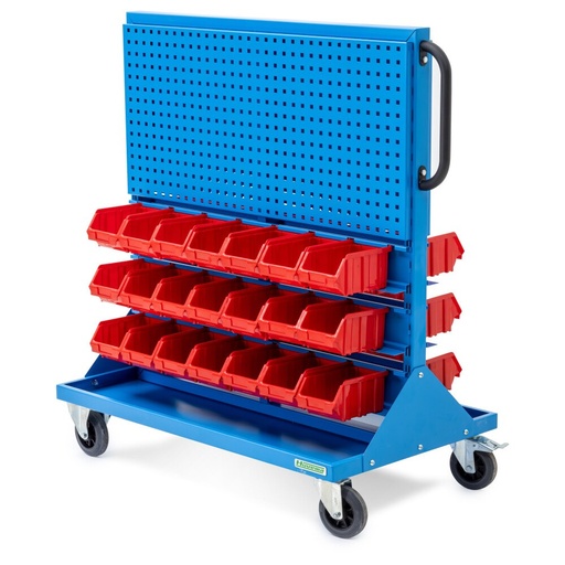 Huvema Mobiel gereedschapspaneel met plastic bakken | BL 1000x600x1000+160 TR