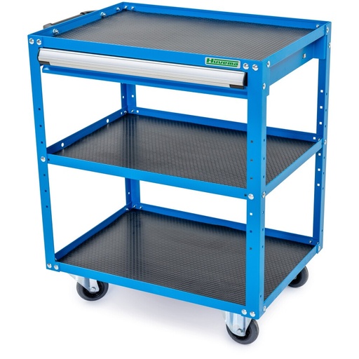 Huvema Mobiele werktafel met 3 plateaus en 1 lade | BL 1D 700x500x850 TR