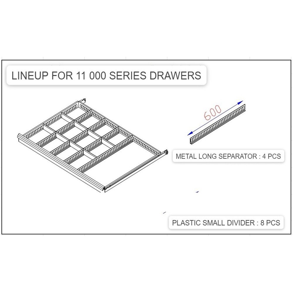 Huvema Plastic Doos Set Voor 11000 Serie Lade