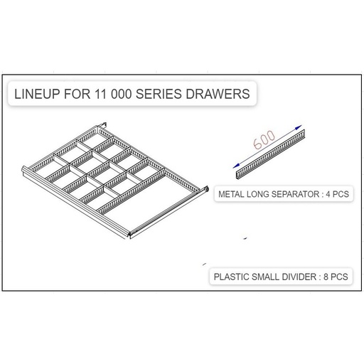 Huvema Plastic Doos Set Voor 11000 Serie Lade