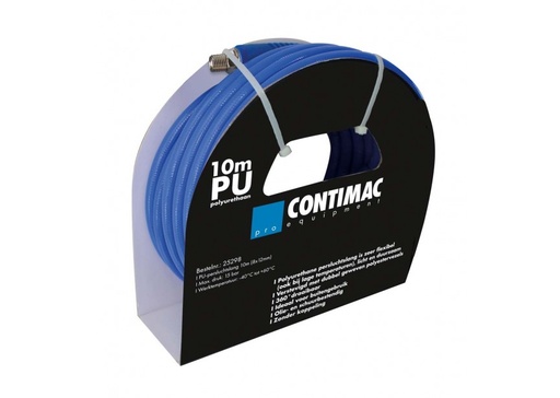 Contimac persluchtslang PU 12 x 8 mm, 10 m, 1/4" buitendraad, zonder koppelingen