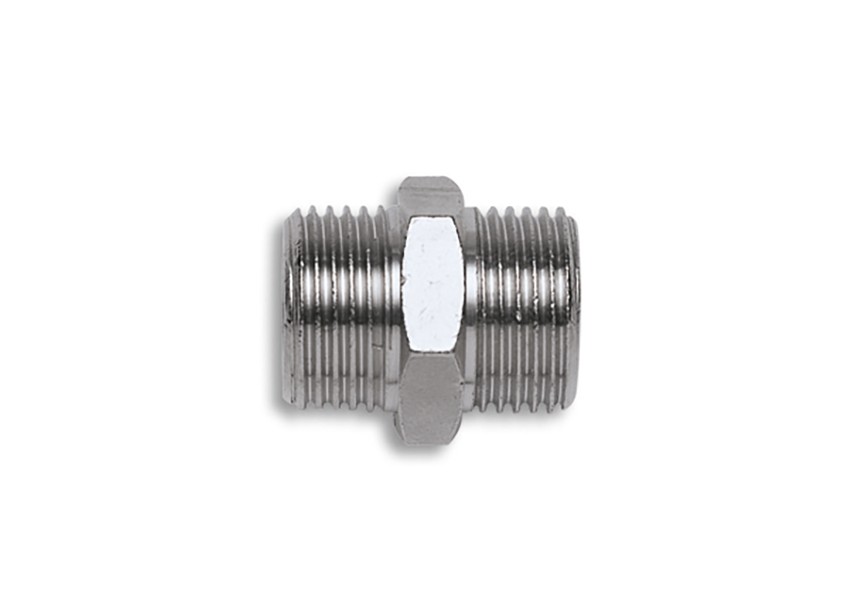 Contimac dubbelnippel 2 x 1/4" buitendraad (per 10 stuks)