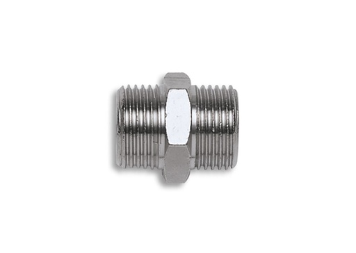 Contimac dubbelnippel 2 x 1/4" buitendraad (per 10 stuks)
