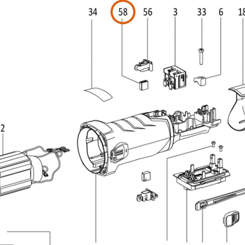 Collomix koolborstelset 230 V voor CMG 1700
