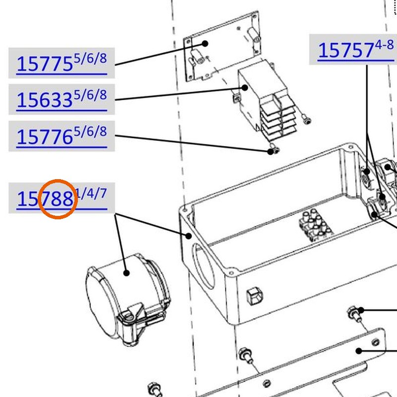Collomix schakelbox met stekker 230 V 50 Hz voor AOX 650, AOX-S en POX-S