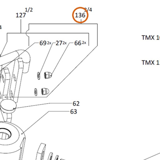 Collomix mengschoep buiten voor TMX 1500
