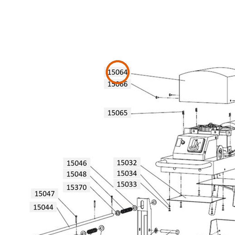 Collomix kap tandwielkast voor XM 2-650 en XM 3-900